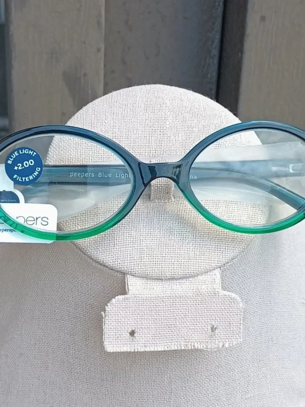 Reading Glasses by Peepers (Filly), +2.00 strength, teal/green ombre color, NWT